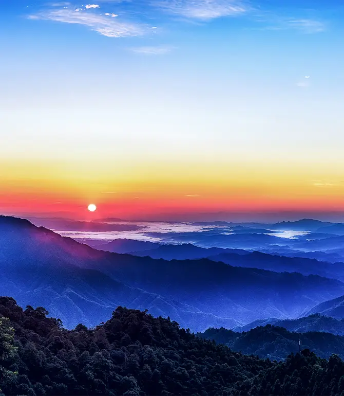 Area panoramica di Jinggangshan