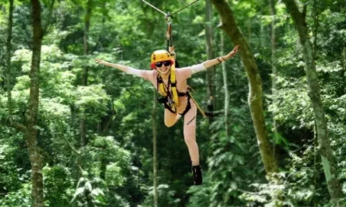 Ziplining in Xishuangbanna