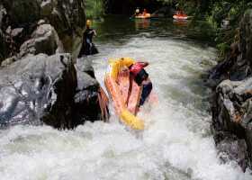 Wuzhishan River Full of Water Tropical Rainforest