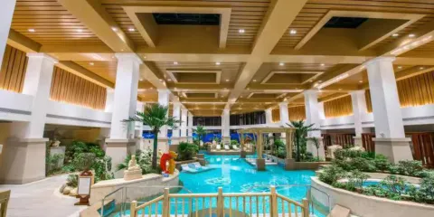 孔雀王溫泉會館門票+自助午餐/晚餐二選一套餐成人