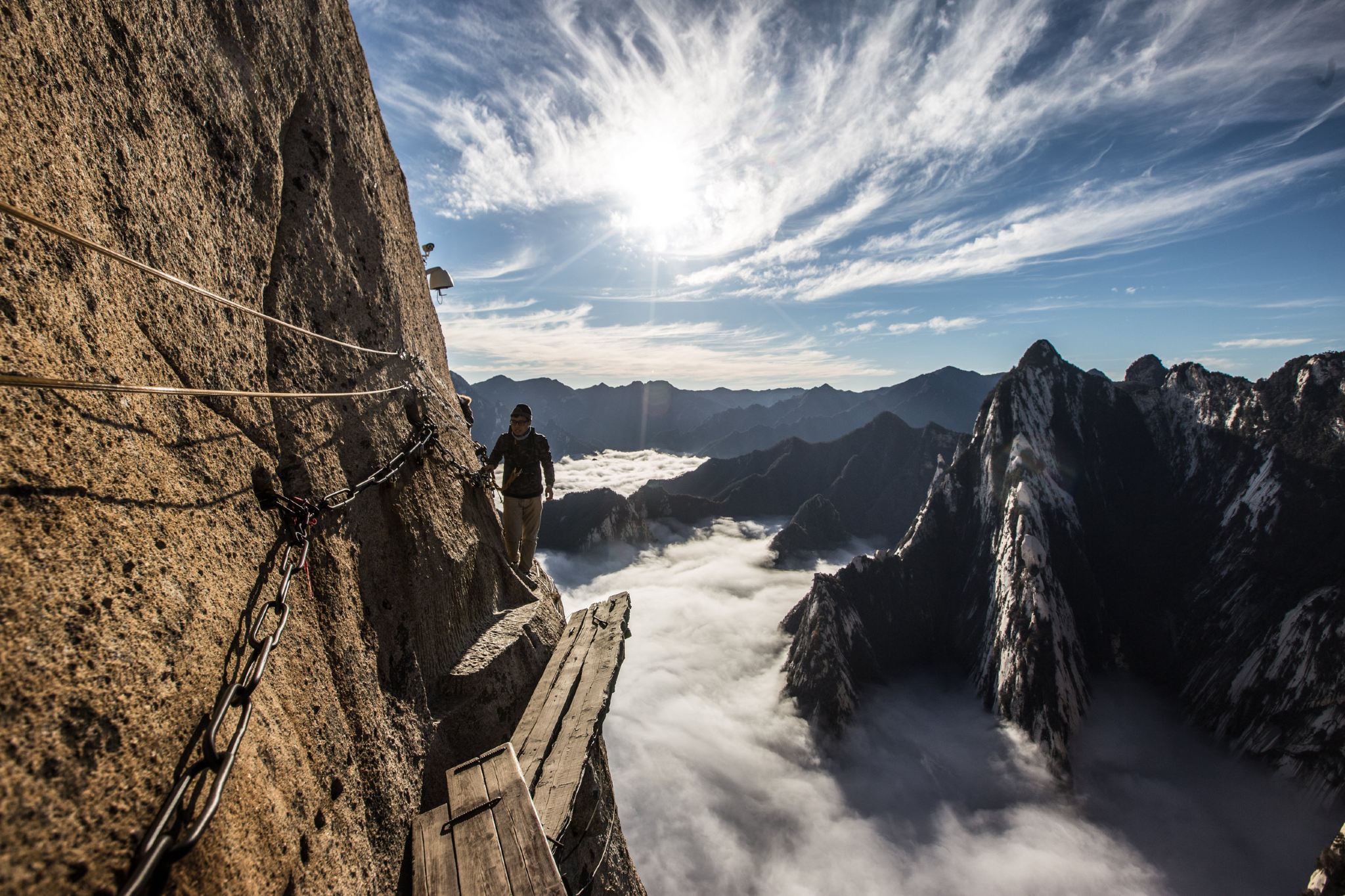 【華山景區官方店】華山一日遊+免升頭等艙+登山禮包+可選小團