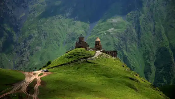 Georgian Mount Kazbek + Stepantsminda Holy Trinity Church 1-day tour