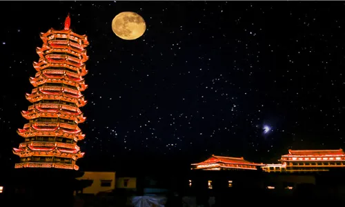 구자 야간 공연 마을