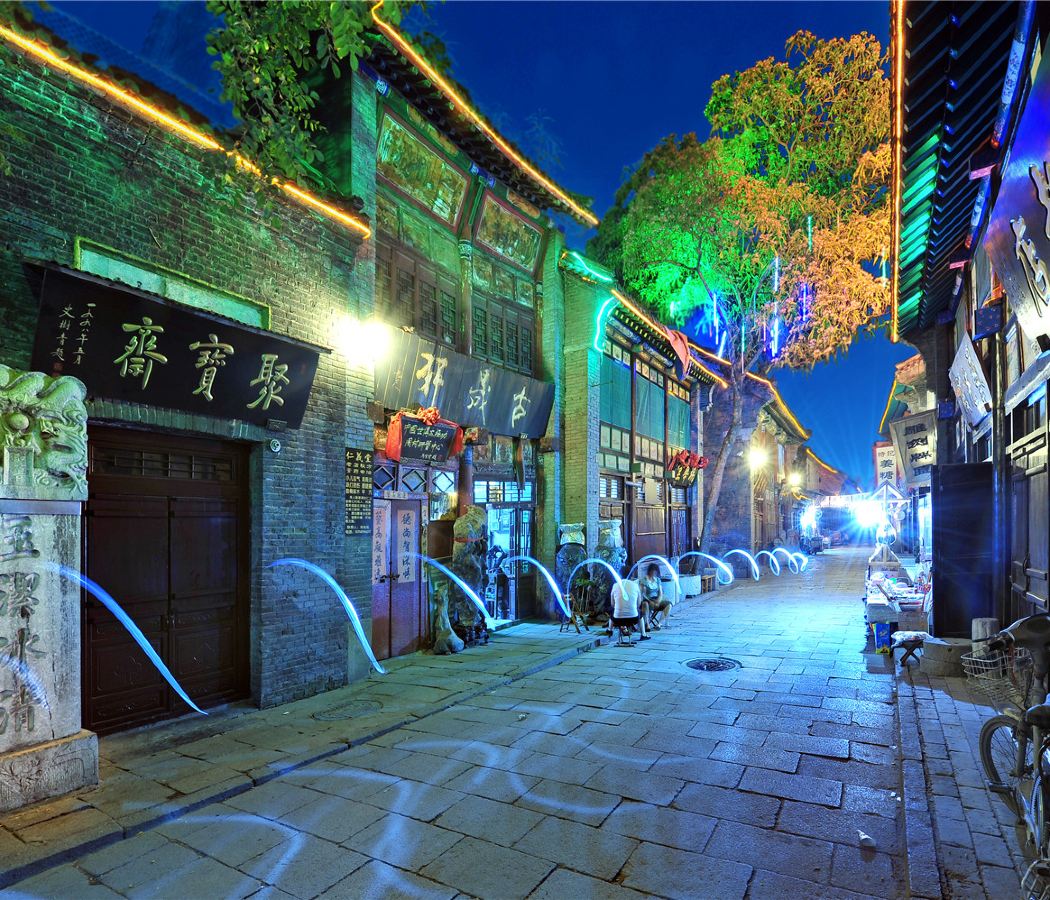 Zhoucun ancient shopping mall business district