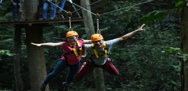 Ziplining in Xishuangbanna