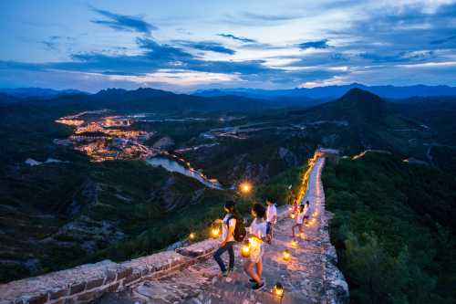 고북수진(Gubei Water Town) 및 쓰마타이 만리장성(Simatai Great Wall) 셀프 가이드 당일 여행으로 개인 이동