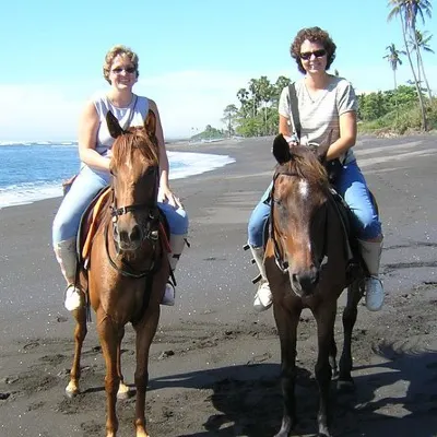 Enjoy Bali Horse Riding on the Beach including Volcano and Ubud Tour
