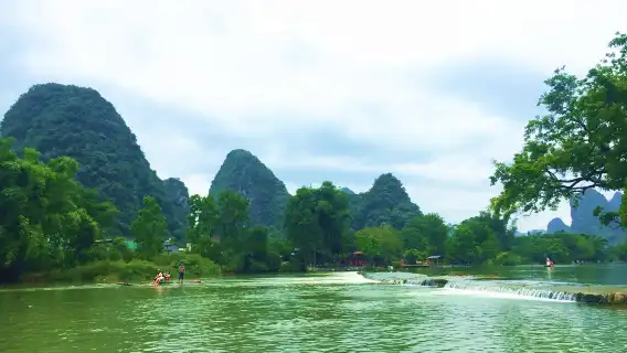 陽朔遇龍河設施+十里畫廊+世外桃源一日遊【人工竹筏漂流可選】