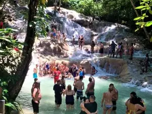 Dunn's River Falls and Jungle River Tubing Adventure Tour from Port Antonio