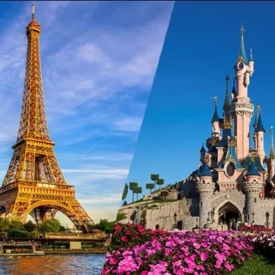 Eiffel Tower Skip the Line Summit Access & Disneyland Paris 1 Park Ticket