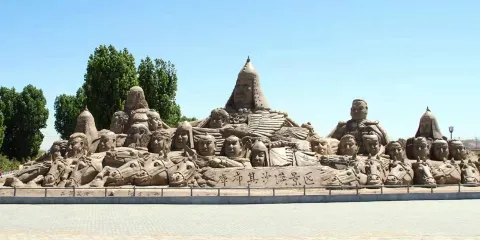 庫布其沙漠旅遊景區C套票(門票+沙漠衝浪+騎駱駝+沙漠飛船+滑沙+返程小火車)成人