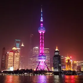 See the modern city Shanghai World Financial Center and Cruise on Huangpu River