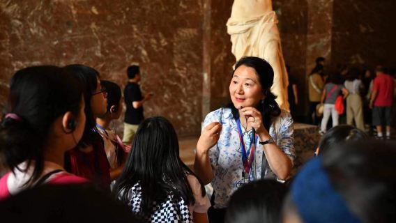 法國巴黎羅浮宮2小時中文講解半日遊博物館持證導遊6人團