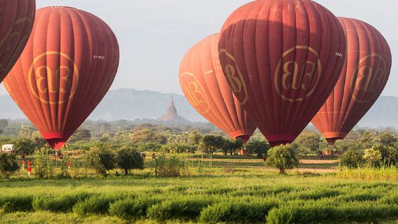 Balloons over Bagan