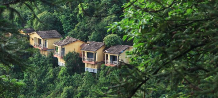 โรงแรมจิ่วเฉิง เมาน์เทน วิลล่า ย่าซาน รีสอร์ทท่องเที่ยว โรงแรมในต้าหยู
