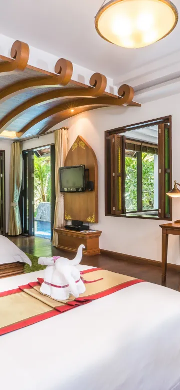 ห้องสวีทแฟมิลี่พร้อมสระน้ำวิวสวน