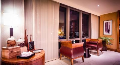 レストラン マリオット エグゼクティブ アパートメンツ ロンドン ウェスト インディア キーの写真