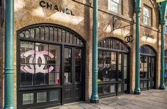 The closed luxury store Chanel at Place Vendome decorated with