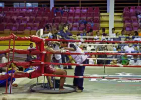 Ao nang krabi stadium and Aonang stadium gym. Thai boxing