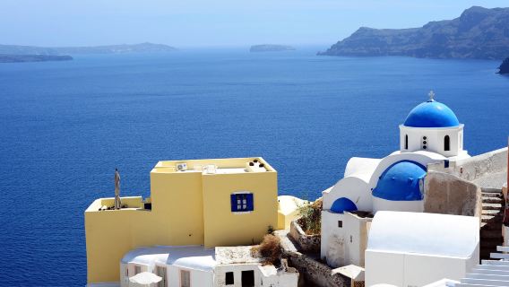 ทัวร์วันเดียว/ทัวร์หลายวัน กรีซ ซานโตรินี ฟิรอสเตฟานี + เมืองเอีย