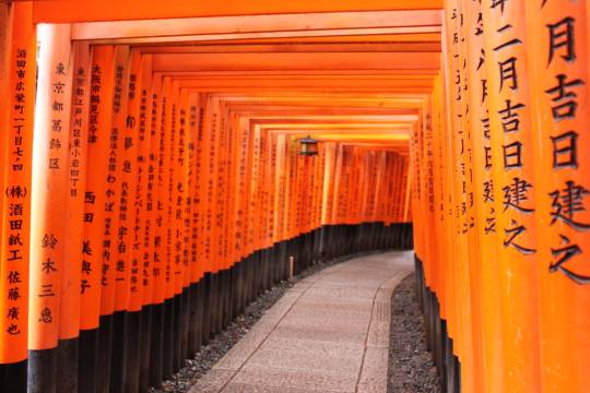 日本京都伏見稻荷大社+嵐山+清水寺一日遊