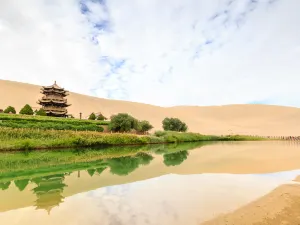 Mingsha Mountain And Crescent Spring