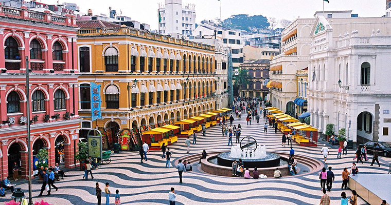 마카오 오픈탑 관광버스