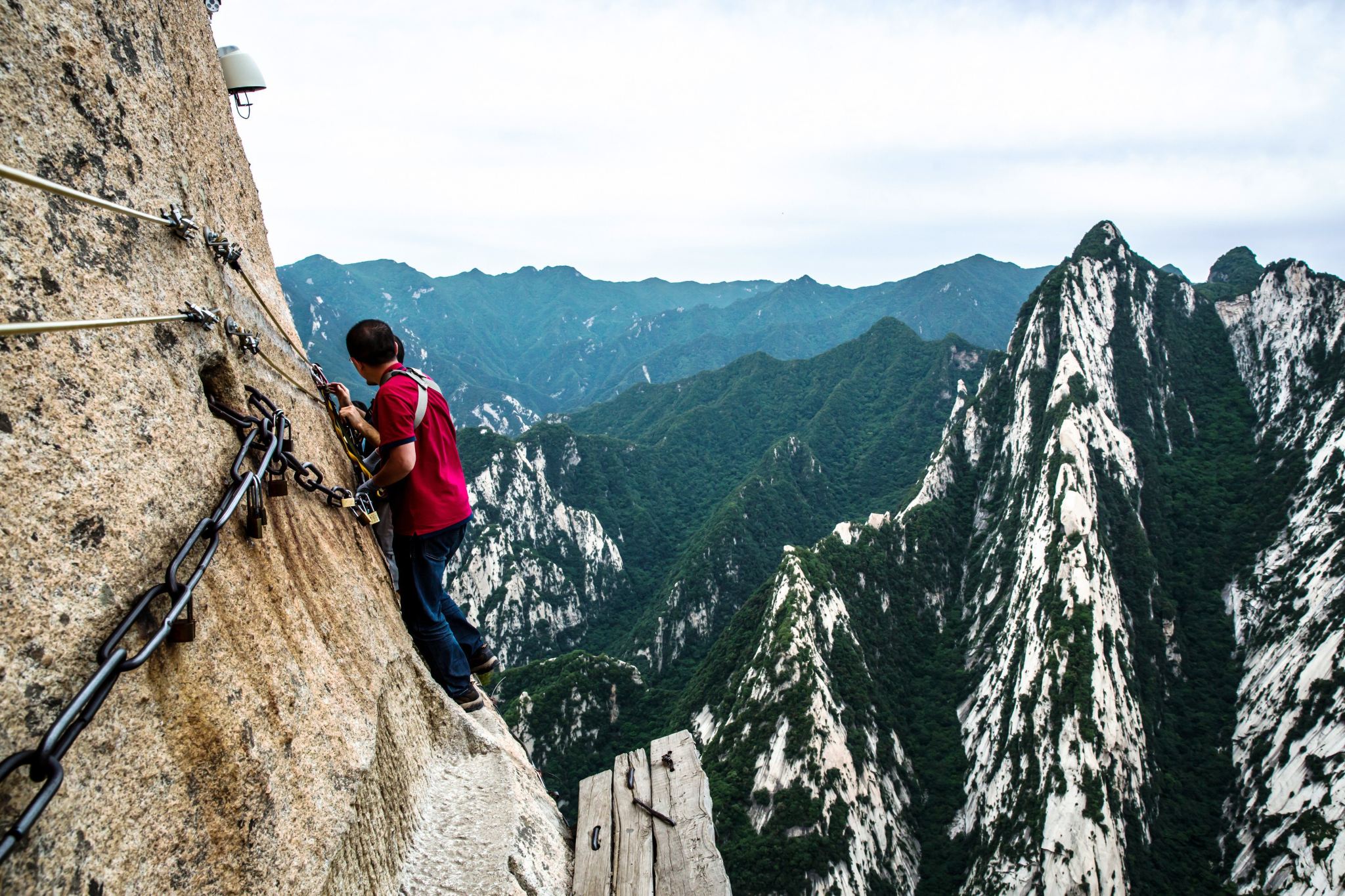 Xi'an: excursión de un día a la montaña Huashan en grupo (en inglés) para viajeros en solitario