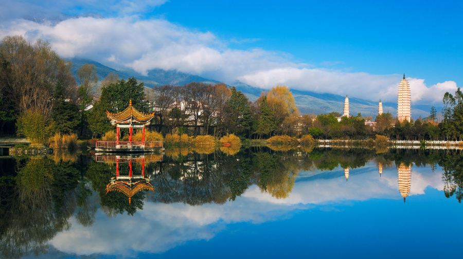 大理古城+磻溪S灣+海舌生態公園+雙廊一日遊中英文服務