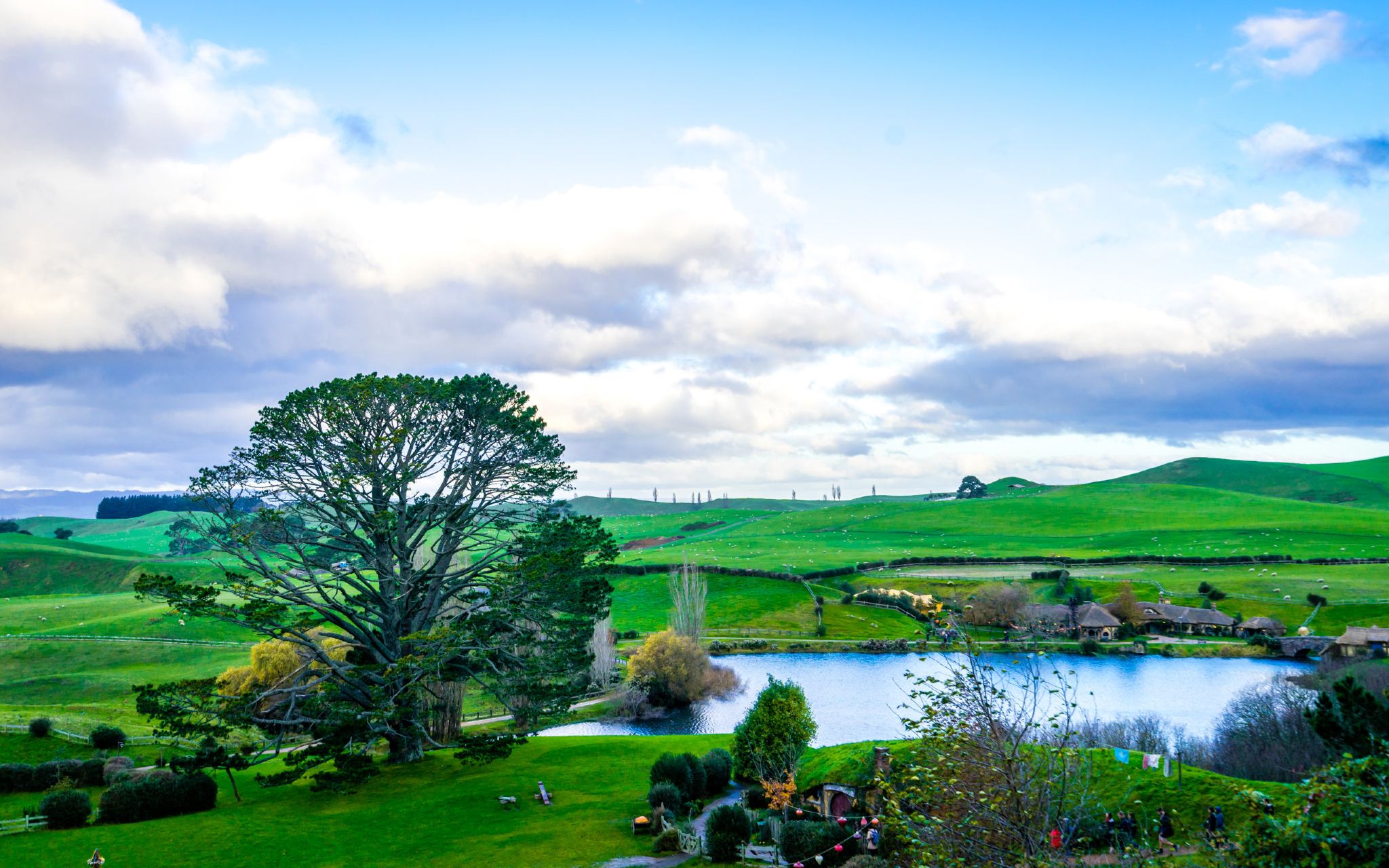 호비튼 영화 세트 관광 + 블루 스프링 (테 와이허우 산책로). 레슬리 로드 입구 + 포트 와이카토 당일 치기 여행 [전세 차량 전용 노선] |여정 조정]