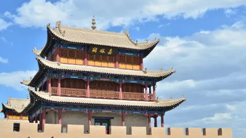 Jiayuguan Guancheng attraction in Gansu