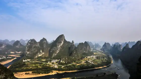 陽朔遇龍河竹筏漂遊+漓江千里江山圖一日遊【8人小團｜私人團】