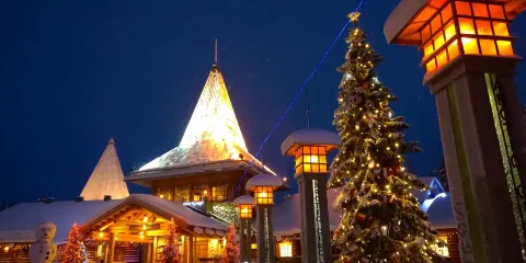 芬蘭羅瓦涅米：聖誕老人村 + 馴鹿雪橇 + 哈士奇雪橇之旅
