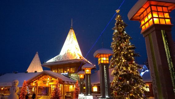 Tur Kereta Luncur Rusa Kutub dan Husky di Desa lansia, Rovaniemi, Finlandia