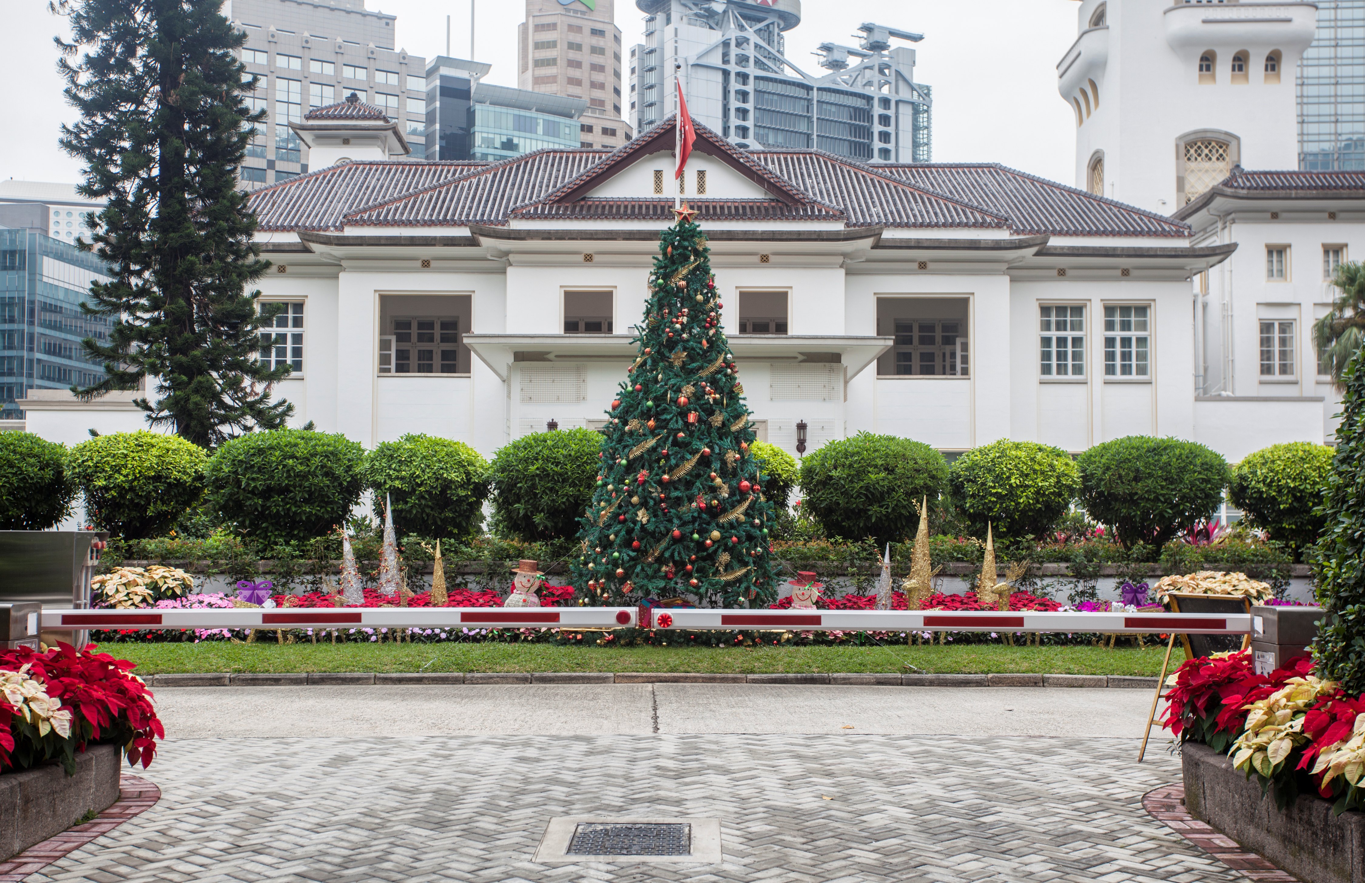 香港総督府(現香港礼賓府) リトグラフ 額つき 香港総督府(現香港礼賓府) リトグラフ 額つき