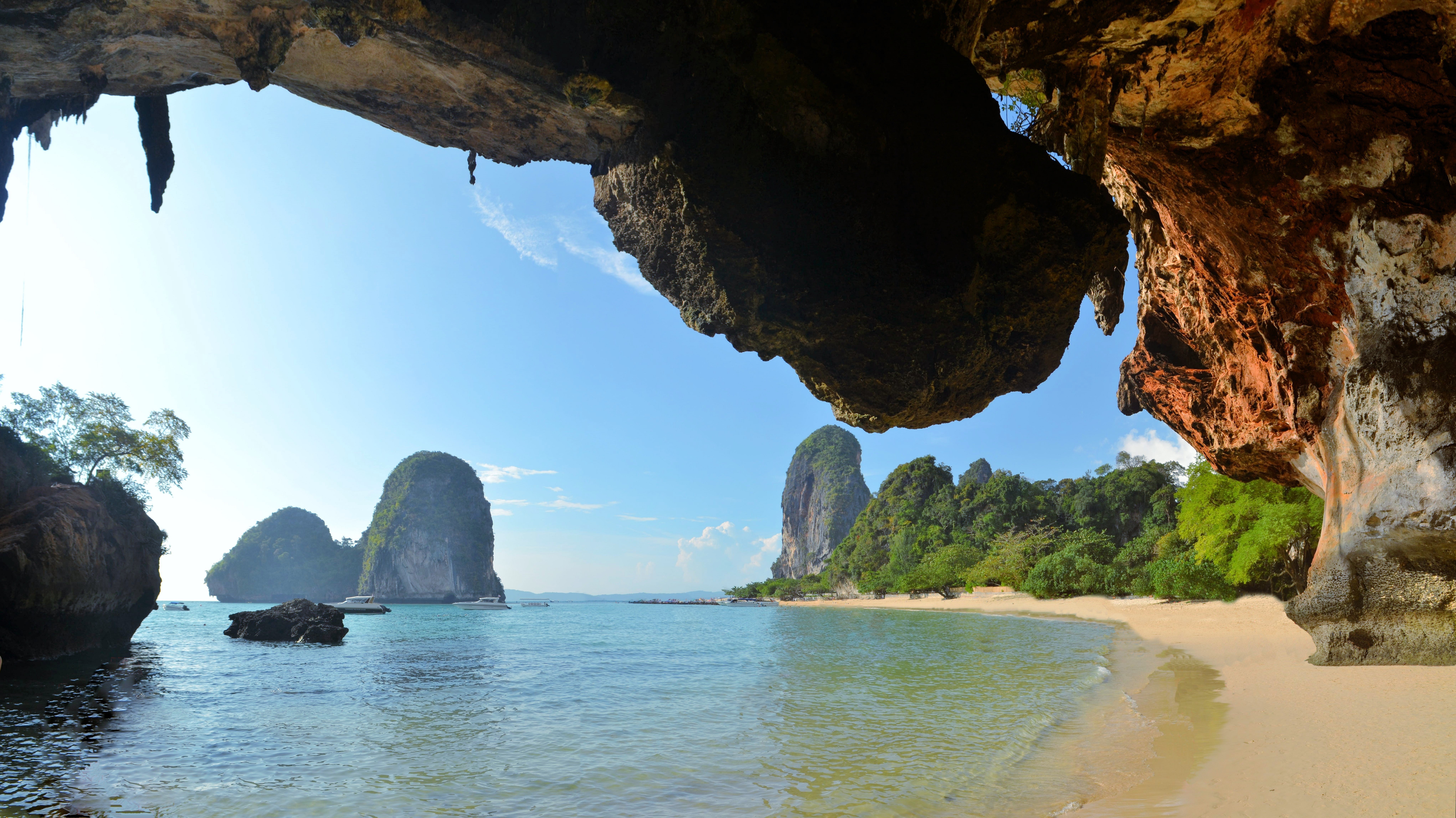 Mountain Penguin – Exploring caves in Railay Beach, Krabi, Thailand