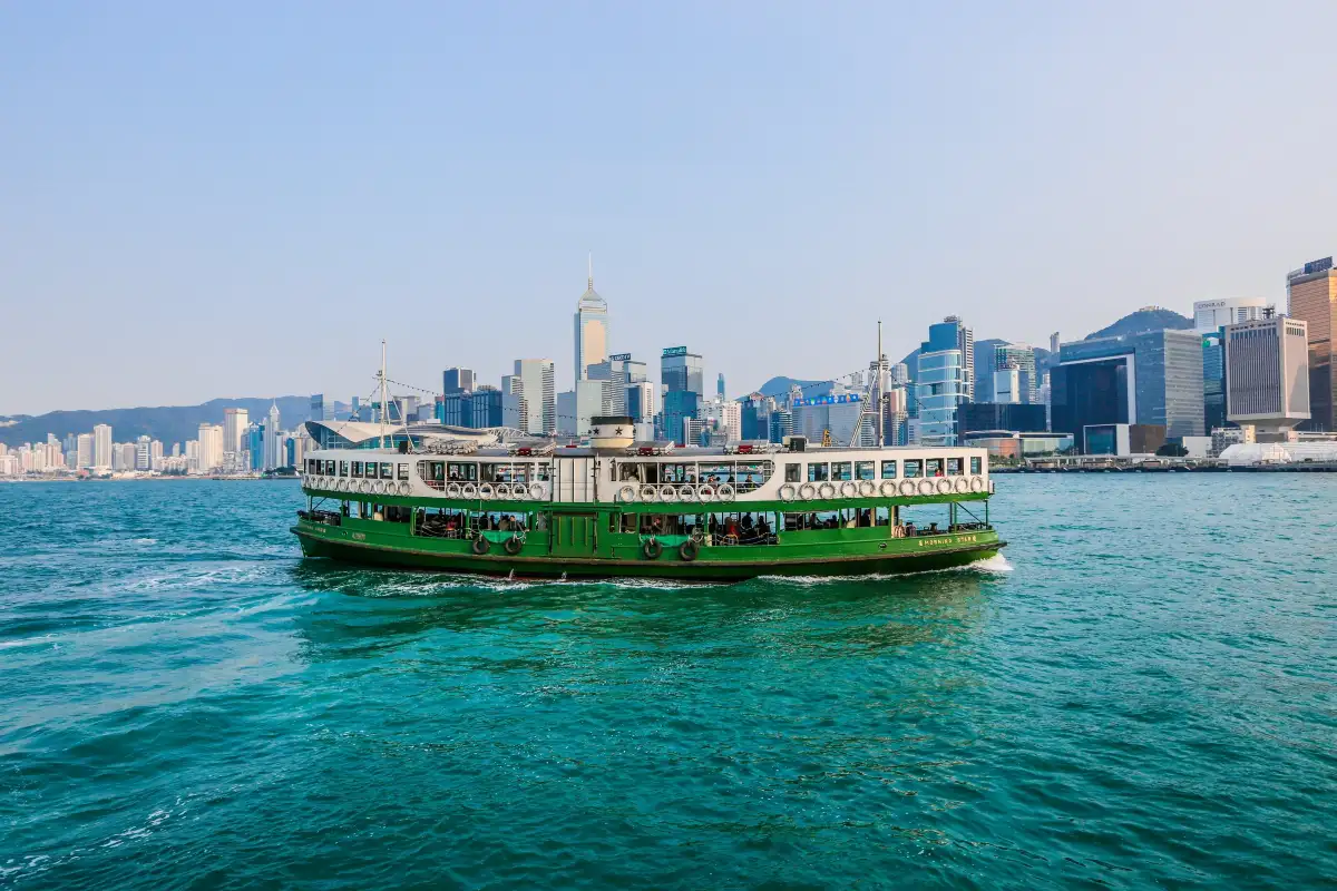 Star Ferry Across Victoria Harbour Hong Kong