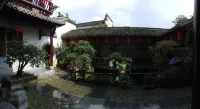 Wood Floor of Farmhouse Restaurant in Hongcun - farm stay