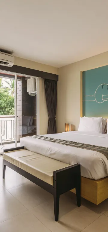 ห้องดีลักซ์ เตียงใหญ่ 1 เตียง