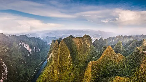 Tianlong Grand Canyon attraction in เหอฉี