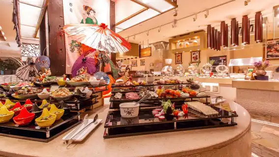 Voucher Makanan Restoran Buffet Harimau Putih di Guangzhou Chimelong Hotel Sarapan/Tengahari/Makan Malam di Restoran Buffet Harimau Putih