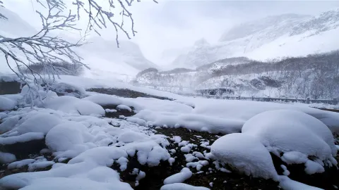 백두산(장백산) 북파 관광지 travel destination