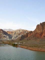 Ashgang Colorful Peaks Scenic Area in Guide National Geological Park