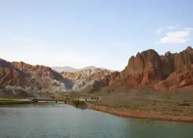 Ashgang Colorful Peaks Scenic Area in Guide National Geological Park