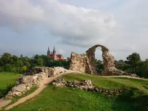 Rēzekne hillfort with the Livonian Order Castle ruins