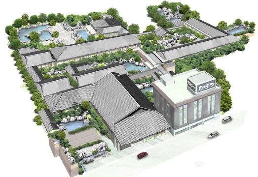 가게쓰의 아름다운 일본식 정원 모습