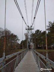 Suspension Bridge Over River Neman