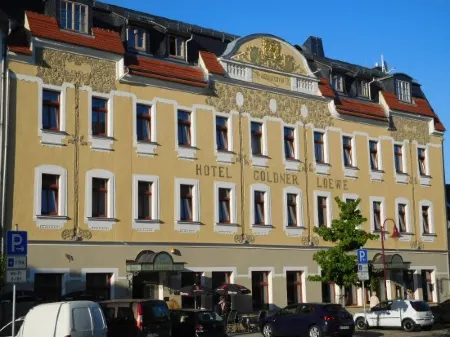 Hotel Goldner Loewe Отели в г. Цайц