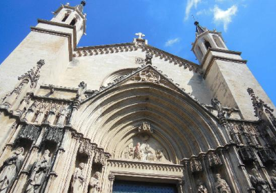 The Penedes from its highest bell tower: Basilica of Santa Maria