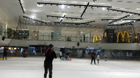 Blue Ice Skating Rink